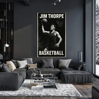 Jim Basketball Enthusiast Abstract Art Poster
