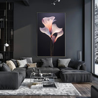 Elegant Floral Abstract Art with Harmonious Color Poster