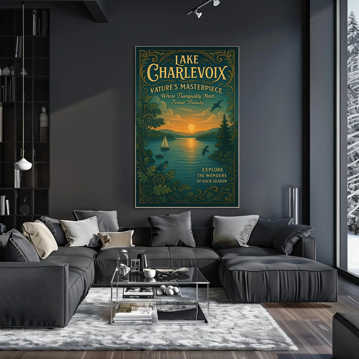 Lake Charlevoix NatureS Masterpiece Poster