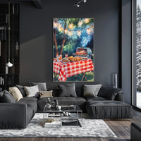 summer barbecue scene Poster