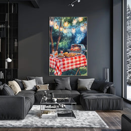 summer barbecue scene Poster