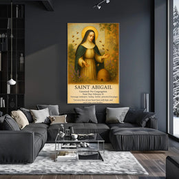 Saint Abigail Patron of Beekeepers Poster PosterGoat