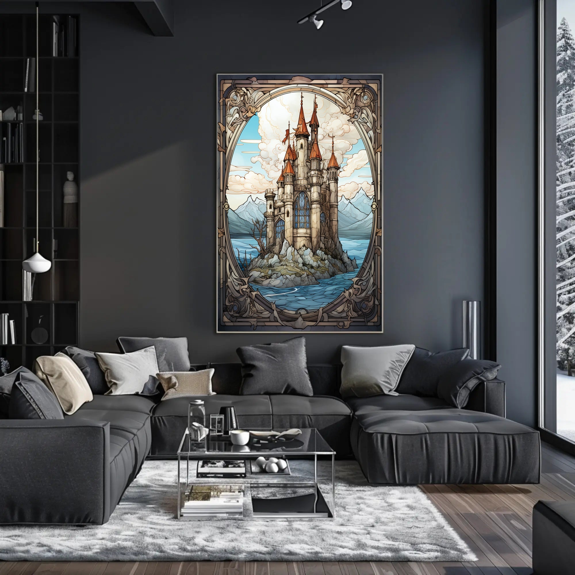 Enchanted Castle By The Sea Poster