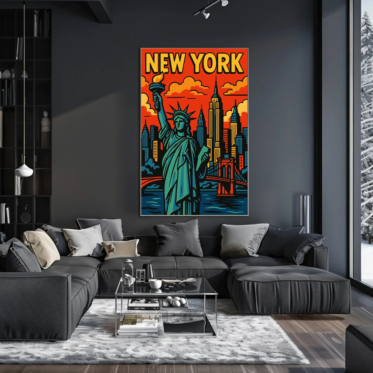 New York City Iconic Landmarks Poster