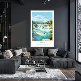 Krka National Park Waterfalls Scenic National Park Poster