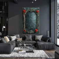 Ornate Elegance Baroque-Inspired Frame Cultural Heritage Poster