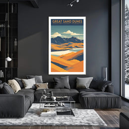Great Sand Dunes National Park Scenic Poster Print