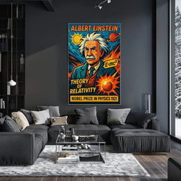 Albert Einstein Theory Of Relativity Poster