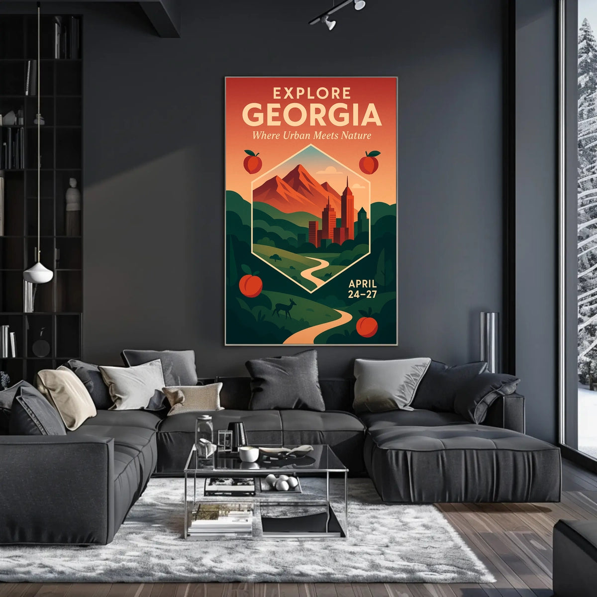 Explore Georgia Where Urban Meets Poster