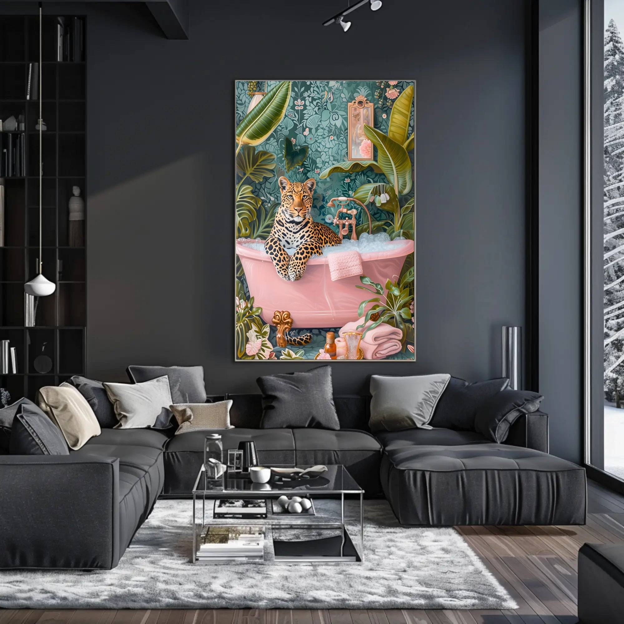Leopard Luxury Poster Elegant Animal Wall Art