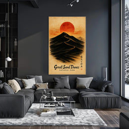 Great Sand Dunes Tranquil National Park Artistic Poster