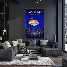 Las Vegas The City of Lights Poster