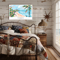 Caribbean Beachscape Poster PosterGoat
