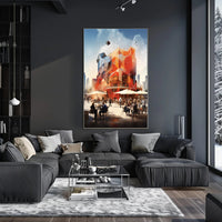 Geometric Urban Oasis Poster