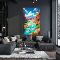 Majestic Canyon Landscape Poster