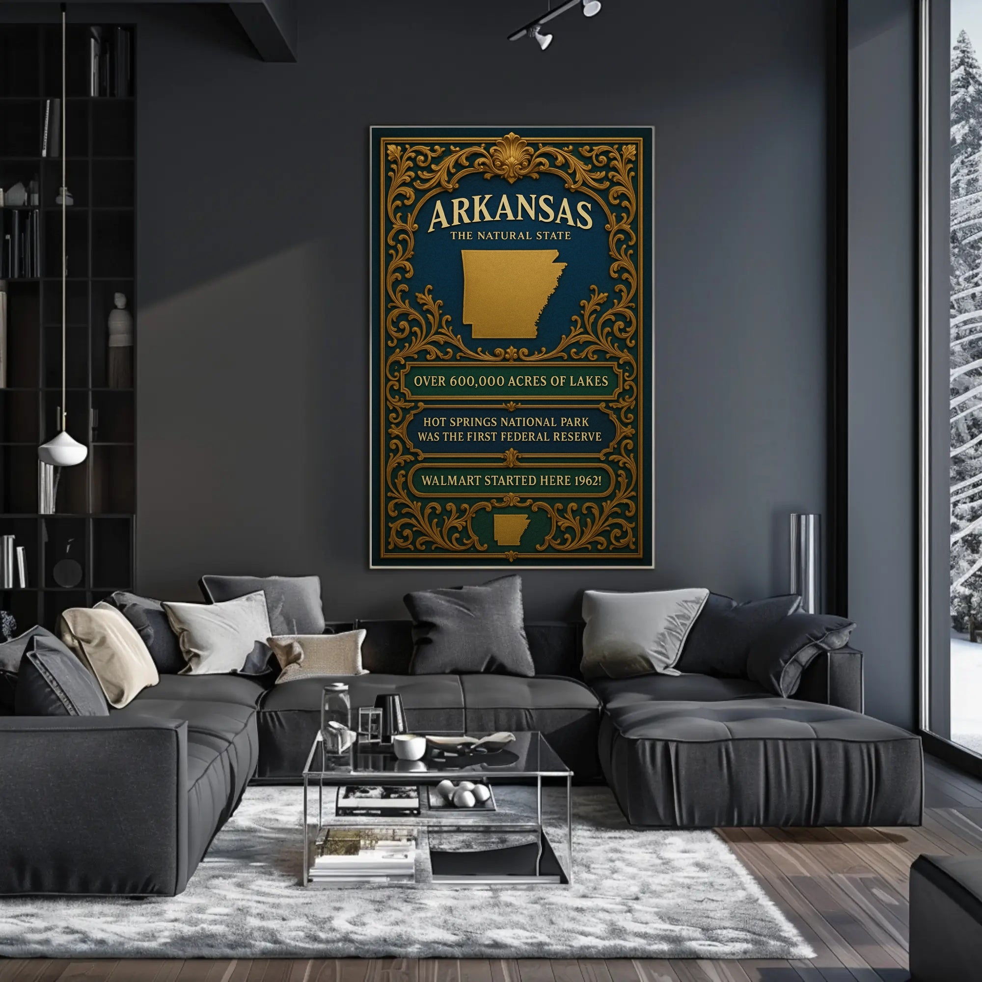 Arkansas The Natural State Poster