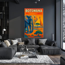 Botswana Wildlife Adventure Poster
