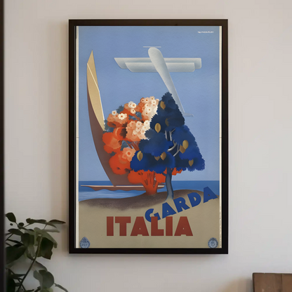 Lake Garda, Italy - Travel Poster