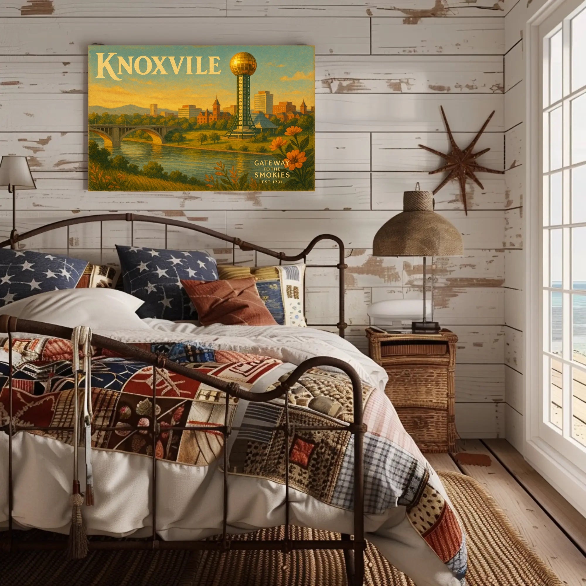 Knoxville Travel Poster Gateway to the Smokies