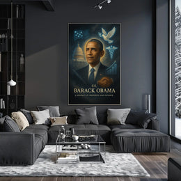 Progressive Leadership Poster of Barack Obama - Historical or Presidential Poster
