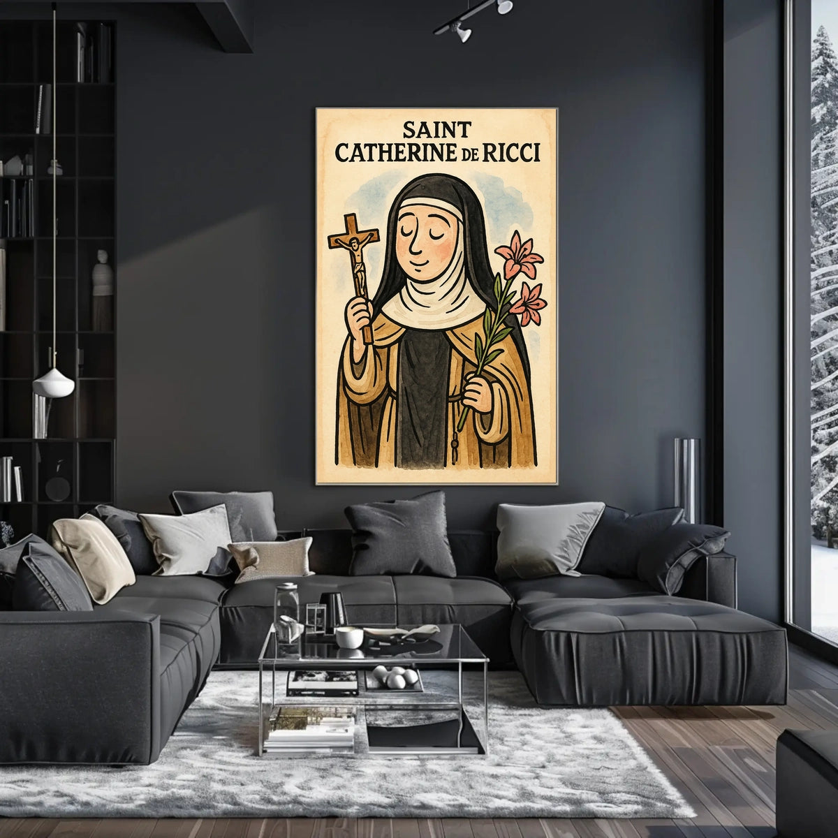 Saint Catherine De Ricci Figure Wall Art Print Poster