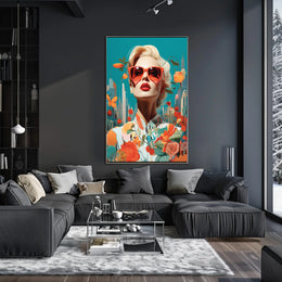 Glamorous Urban Fashion Pop Art Poster Modern Wall Art