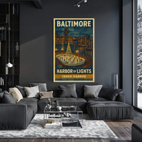 Baltimore Harbor Of Lights Poster