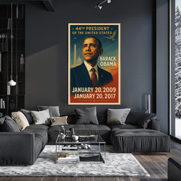 Barack Obama Inspirational Presidential Era Historical Poster