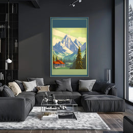 Majestic Mountain Retreat Poster
