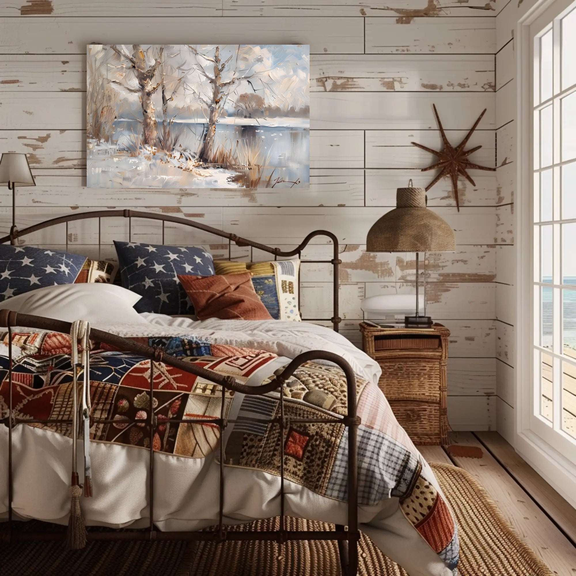 Serene Winter Landscape Poster