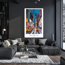 Energetic New York City Vibes: Urban or Cityscape Poster PosterGoat