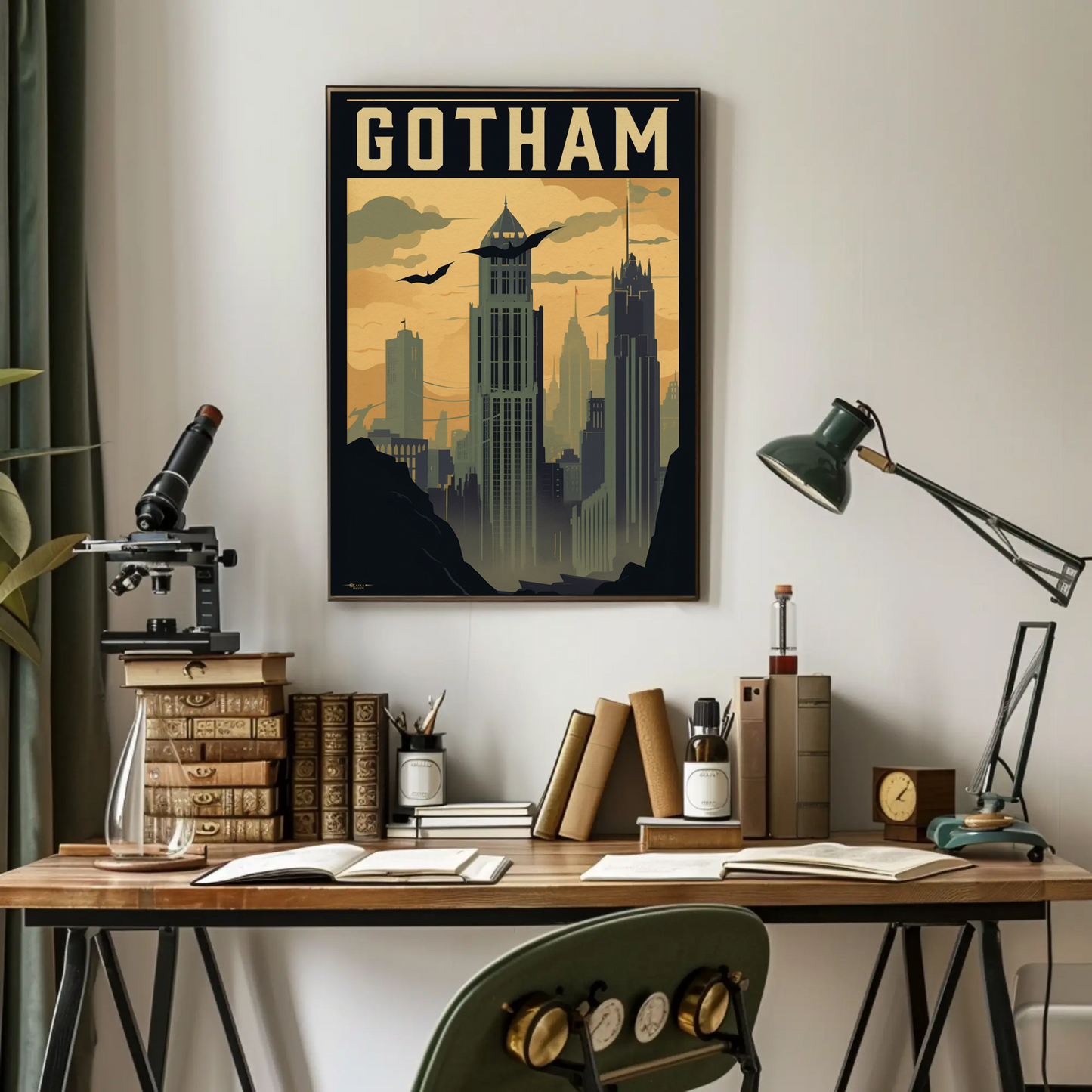Gotham Vintage Travel Poster
