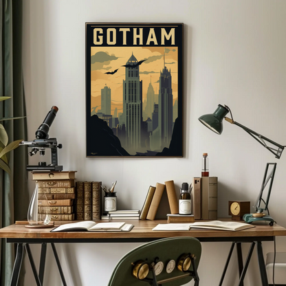 Gotham Vintage Travel Poster