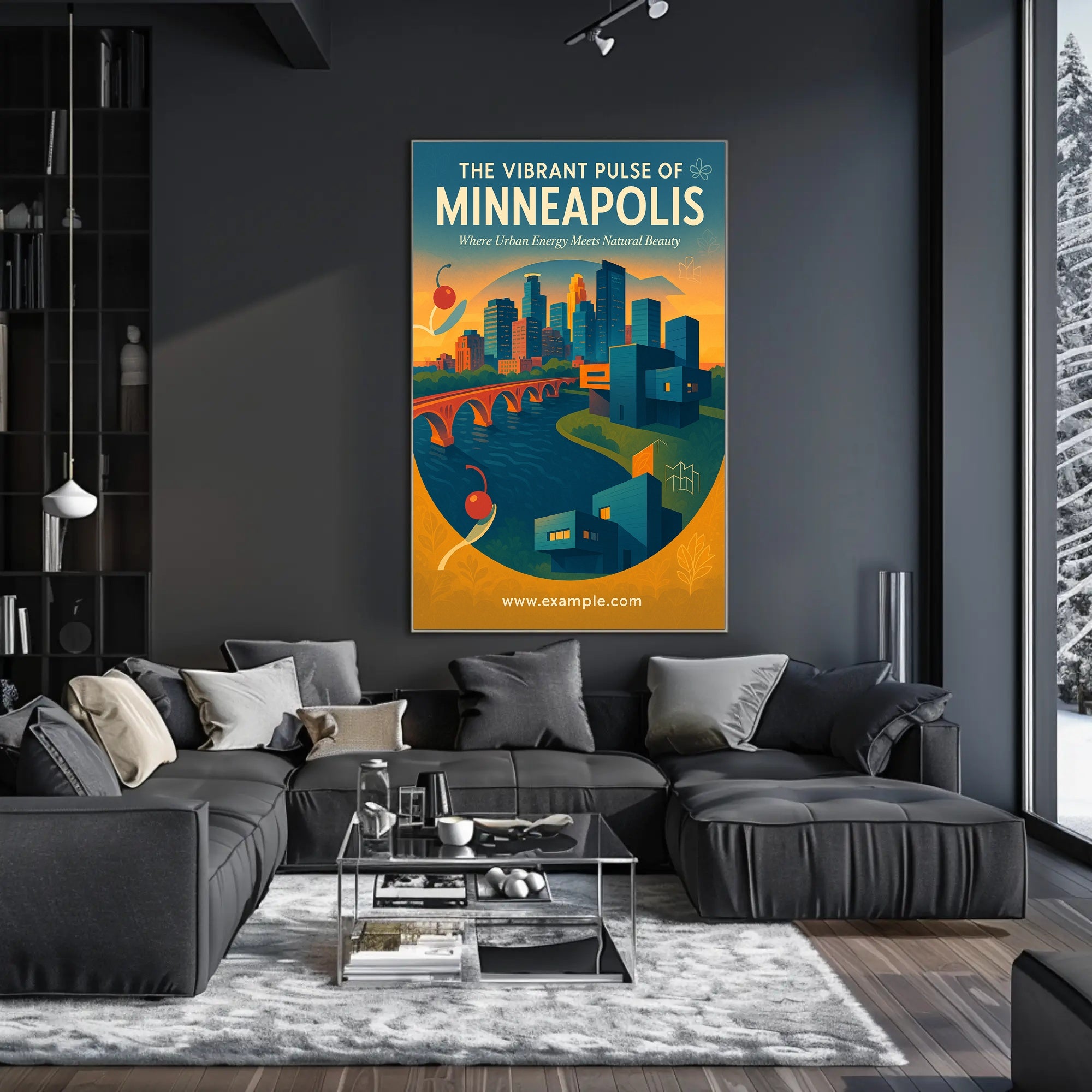 The Vibrant Pulse of Minneapolis Poster PosterGoat