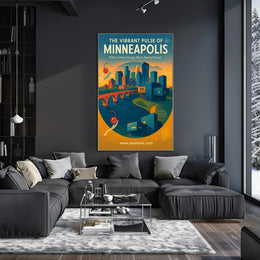 The Vibrant Pulse of Minneapolis Poster PosterGoat