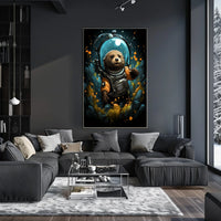 Cosmic Otter Adventure Poster Interstellar Space Journey
