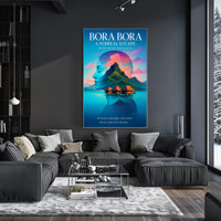 Bora Bora  A Surreal Escape Poster PosterGoat