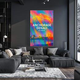 Anchorage and Denali Alaska Poster