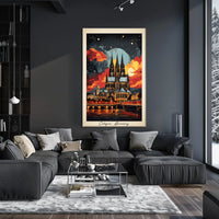 Cologne Cathedral at Sunset Poster
