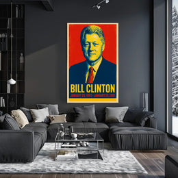 Bill Clinton Presidential Tenure Poster