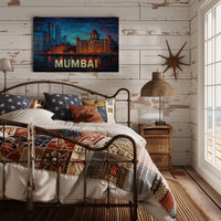 Mumbai Skyline Art Poster