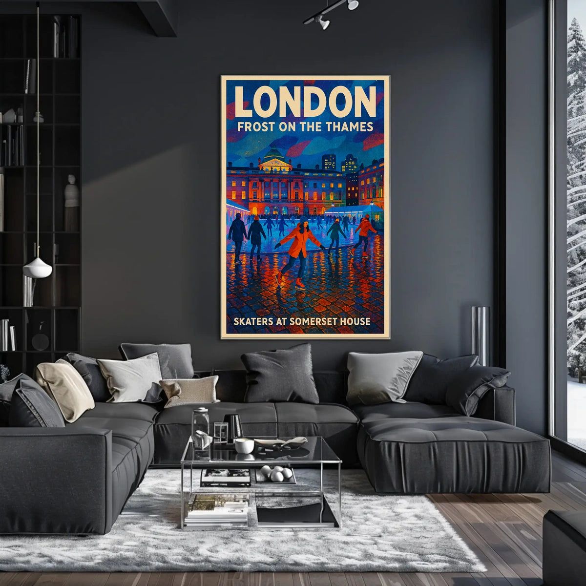 Frost on the Thames Poster