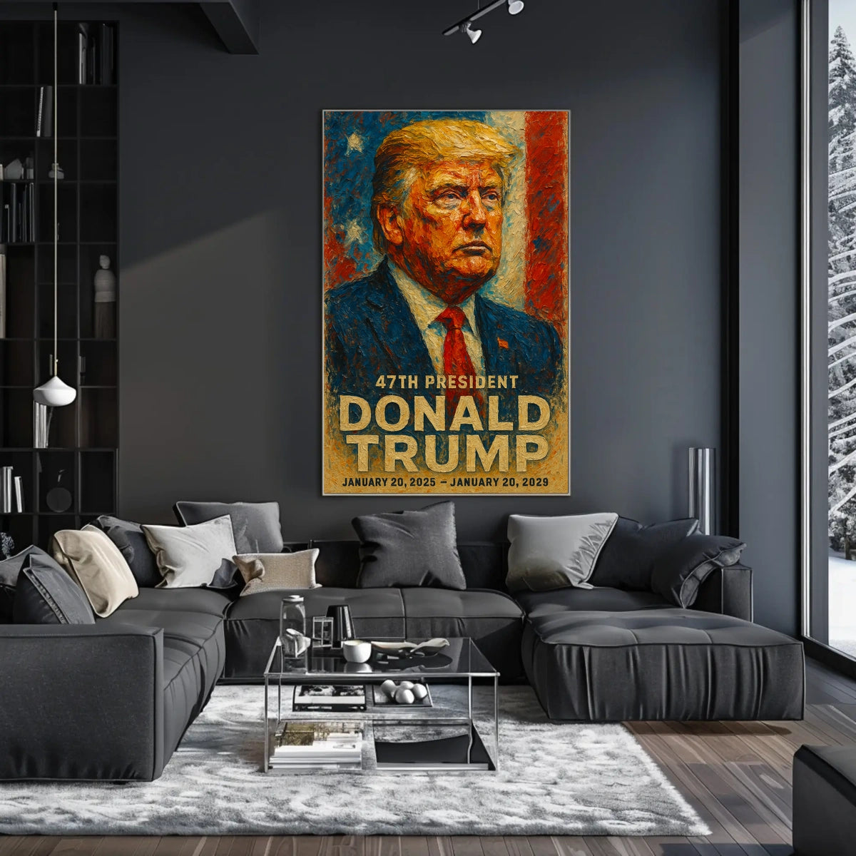 Donald Trump Resolute in the Storm Poster