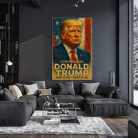 Donald Trump Resolute in the Storm Poster