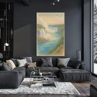 Niagara Falls Scenic Splendor Impressionist Travel Poster