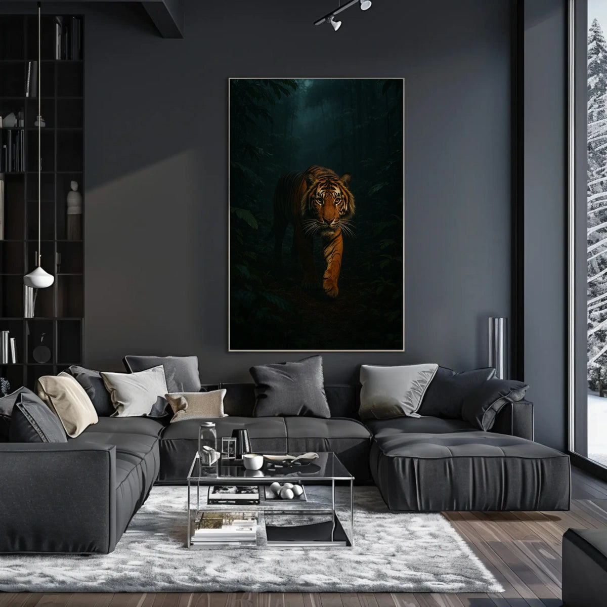Majestic Tiger in the Jungle Poster