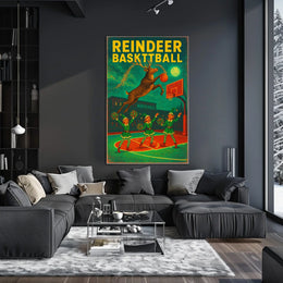 Reindeer Basketball Extravaganza Poster