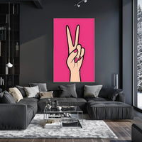 Peace in Pink Poster
