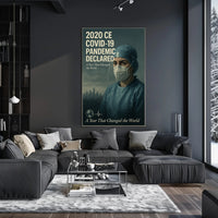 COVID-19 Pandemic Declared Poster Art Print for 2020 CE PosterGoat