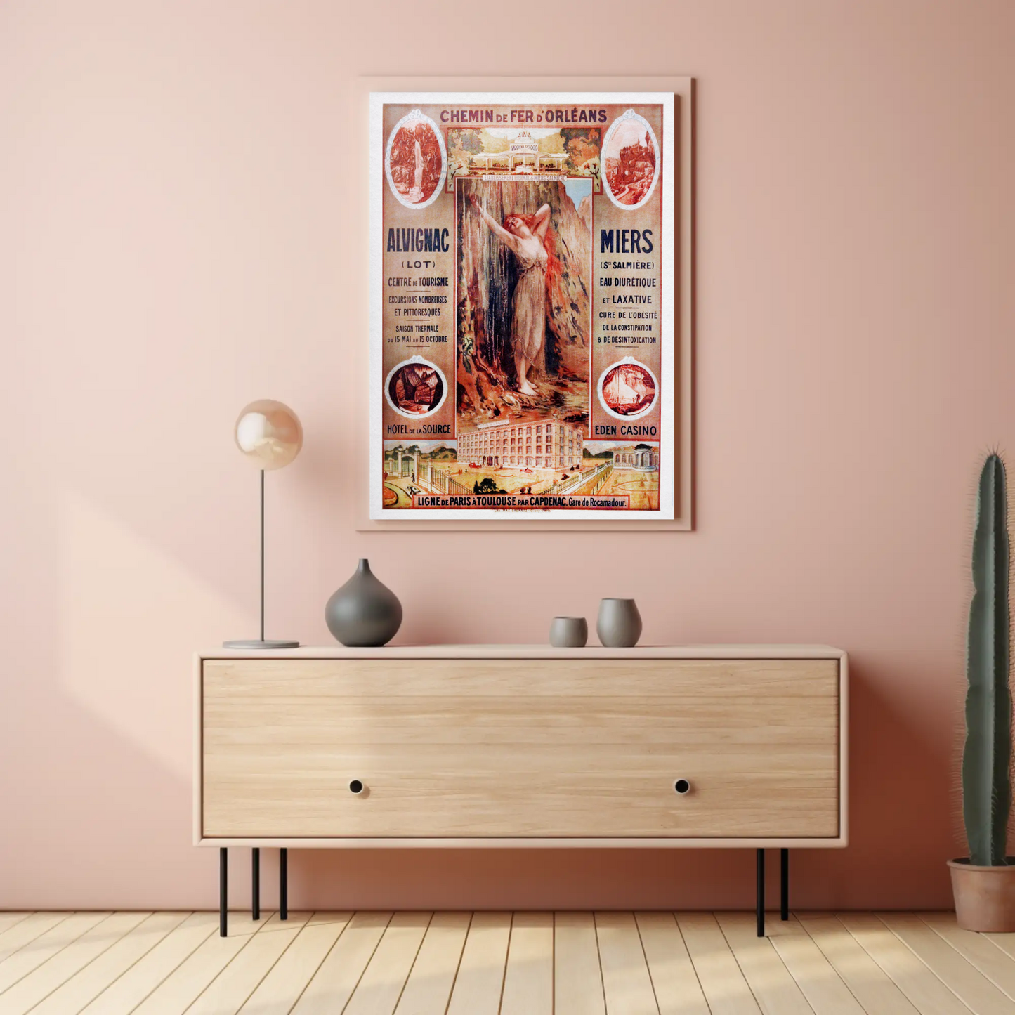 Paris Ault Onival Seaside Vintage Travel Poster